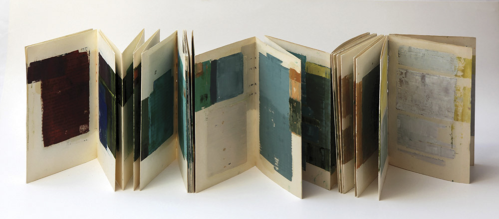 p.18-111, 21,6x14 cm, oil paint and a recycled book, unique, september 2014